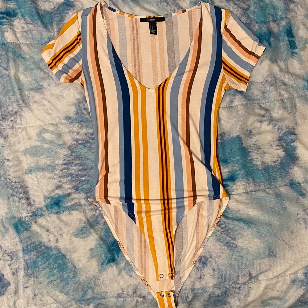 Forever21 Low V Bodysuit